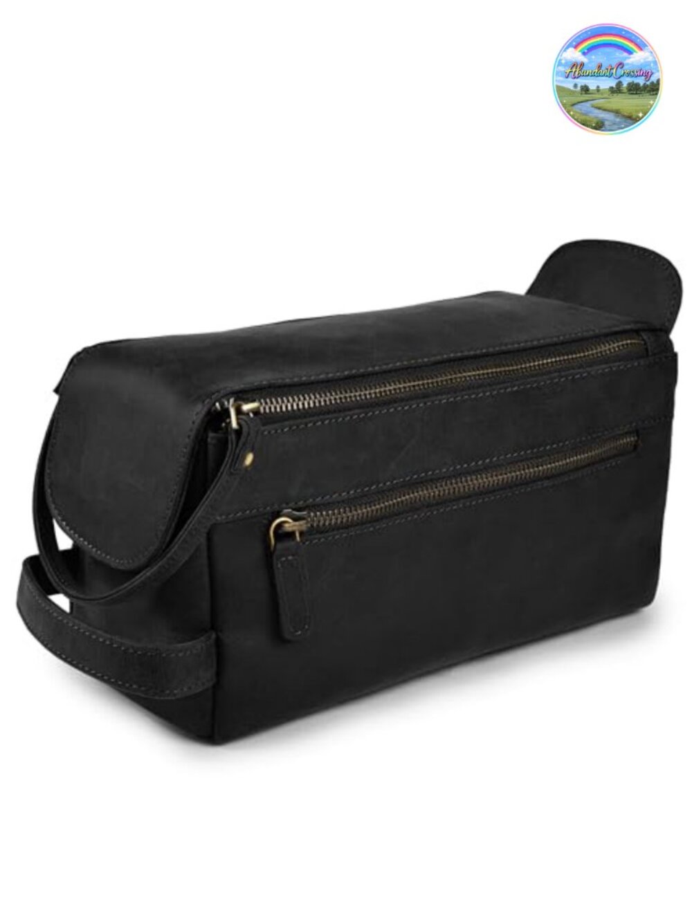 Genuine Leather Toiletry Travel Bag Travel Accessory Cosmetic Organizer